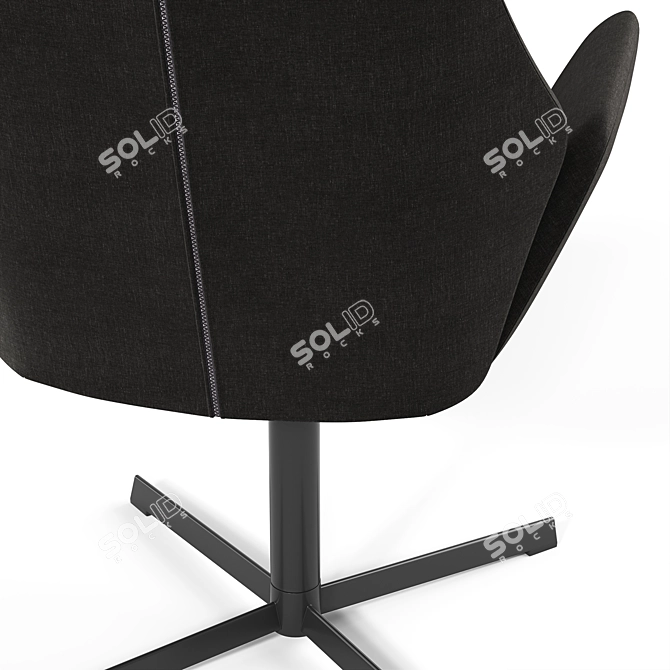 Ergonomic Office Swivel Armchair 3D model image 4