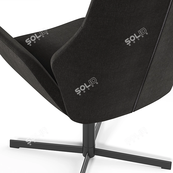 Ergonomic Office Swivel Armchair 3D model image 5
