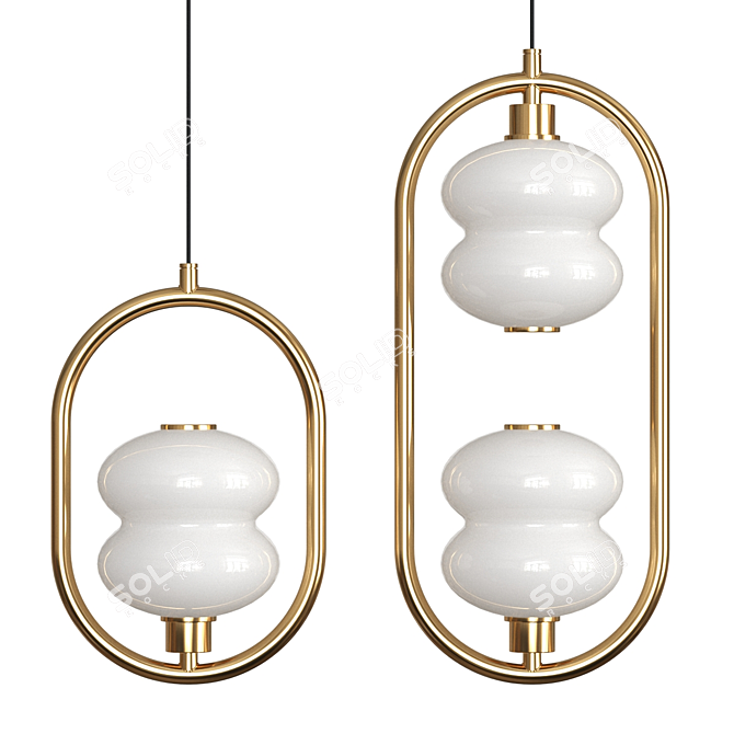 Alda Ring Pendant Light 3D model image 1