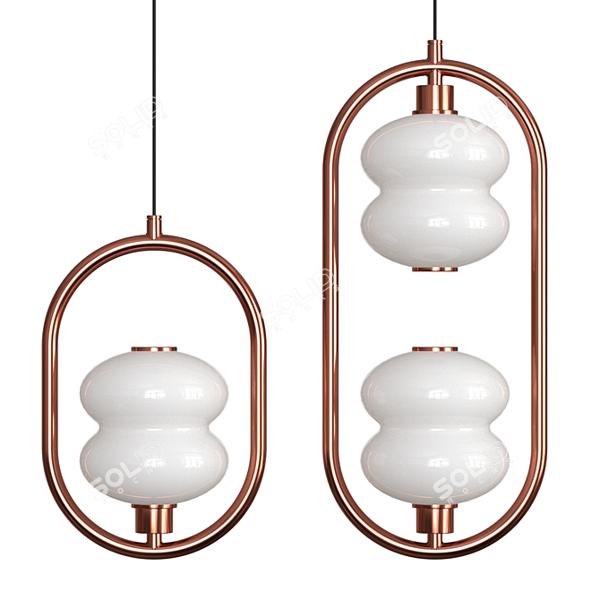 Alda Ring Pendant Light 3D model image 3