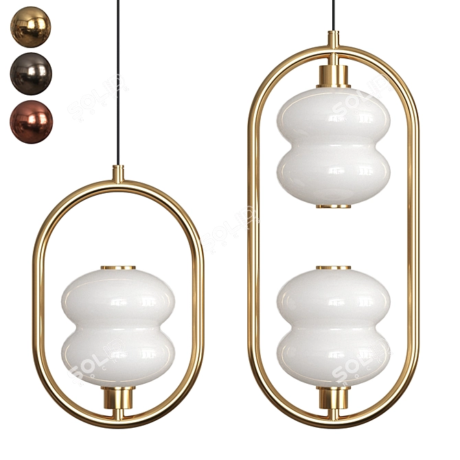 Alda Ring Pendant Light 3D model image 5