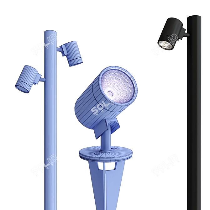 Astro Lighting Bayville Spike Spot Collection 3D model image 3