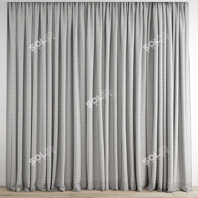 Polygonal Curtain Model 3D model image 1