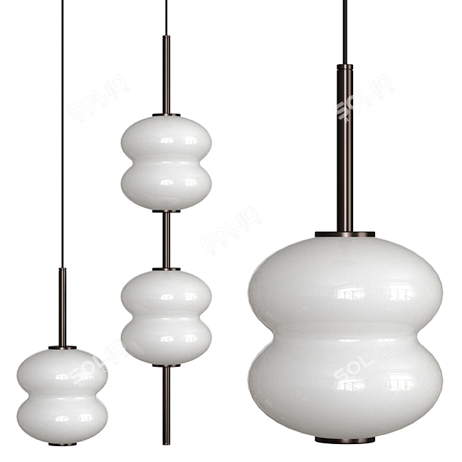 Sleek Design: Alda Pendant Lamp 3D model image 2