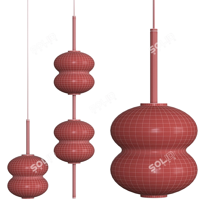 Sleek Design: Alda Pendant Lamp 3D model image 4