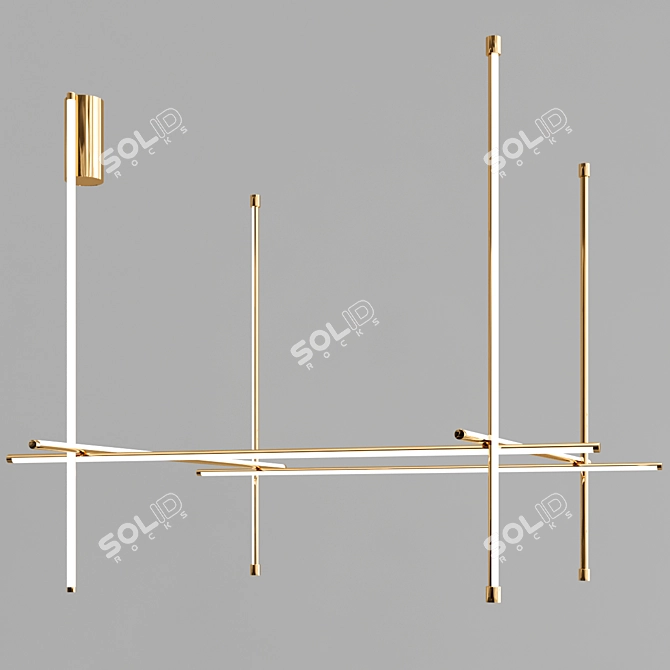 Modern LED Pendant Collection: Coordinates C1 3D model image 2