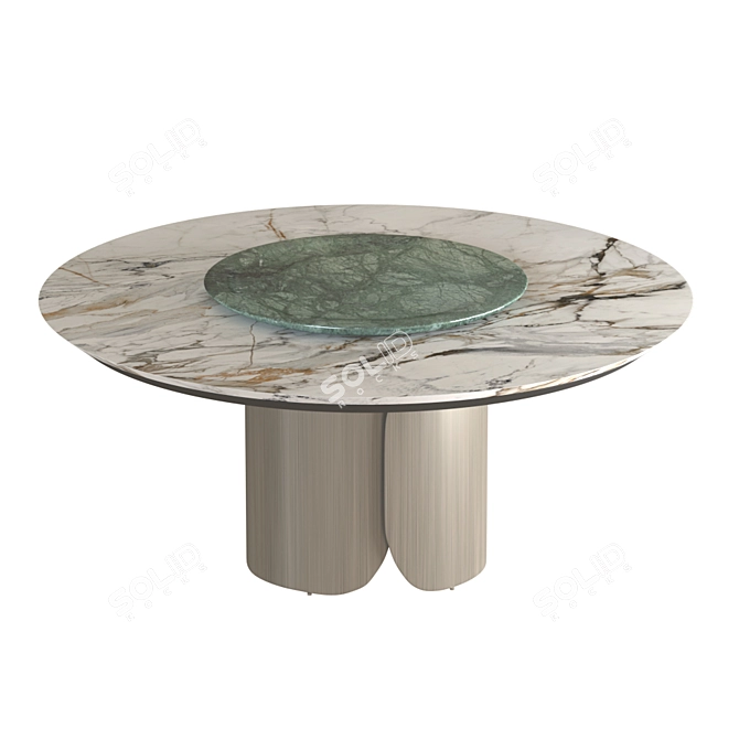 Elegant OSCAR Dining Table 3D model image 1