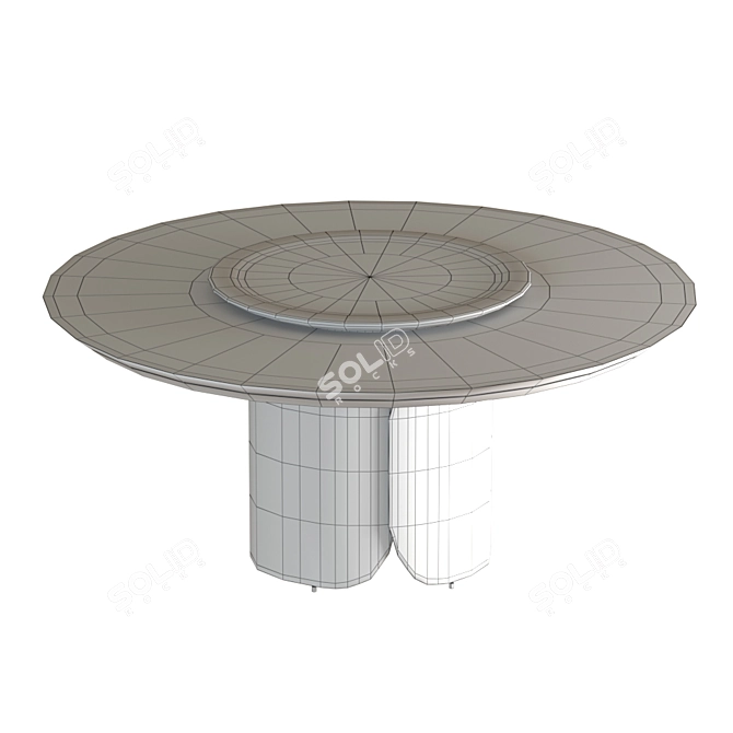 Elegant OSCAR Dining Table 3D model image 3