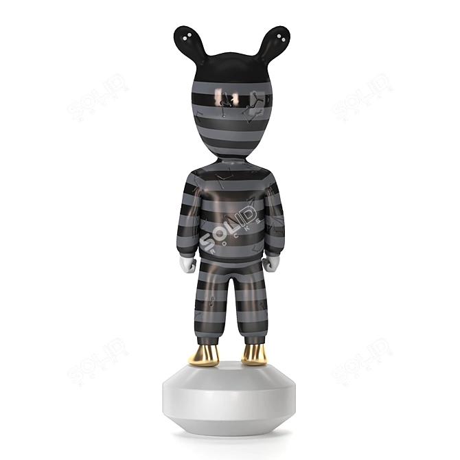 Elegant Visitor Figurine 3D model image 3