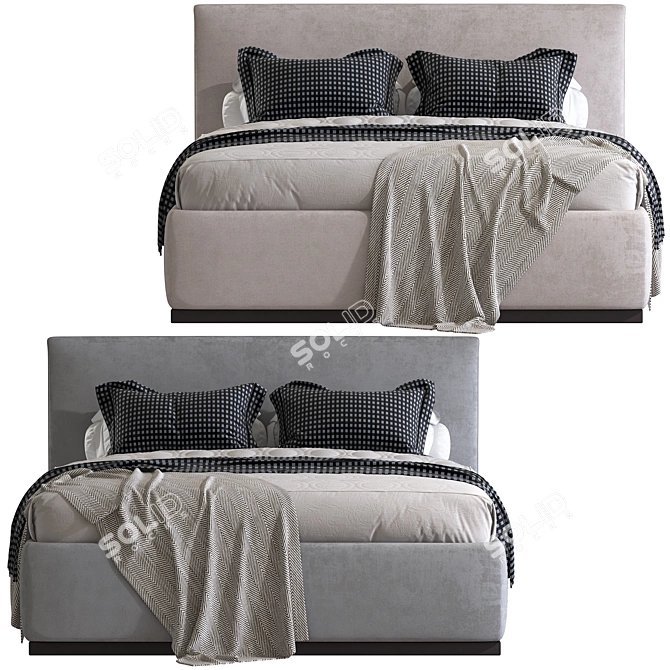 Luxury Dream Beds: Unbelievable Comfort 3D model image 3