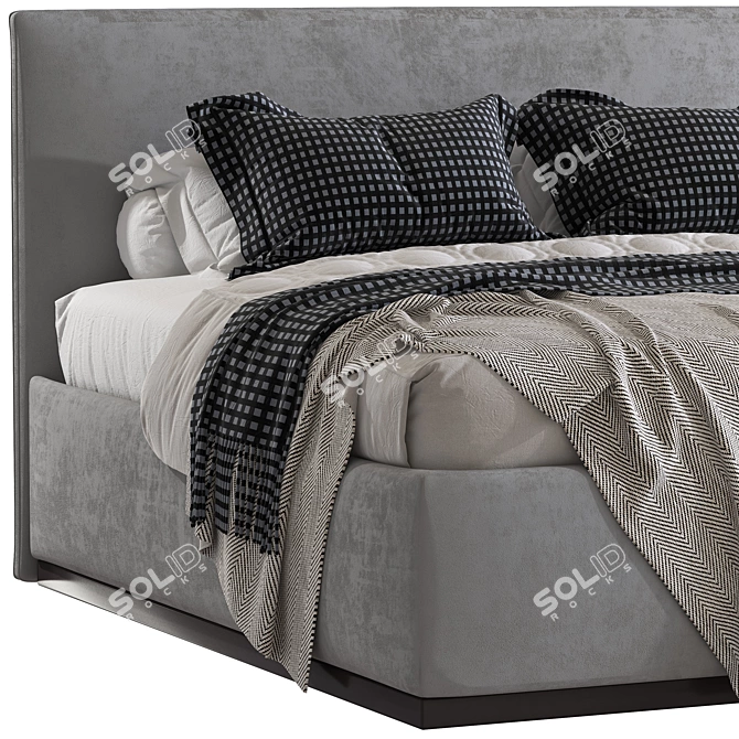 Luxury Dream Beds: Unbelievable Comfort 3D model image 4