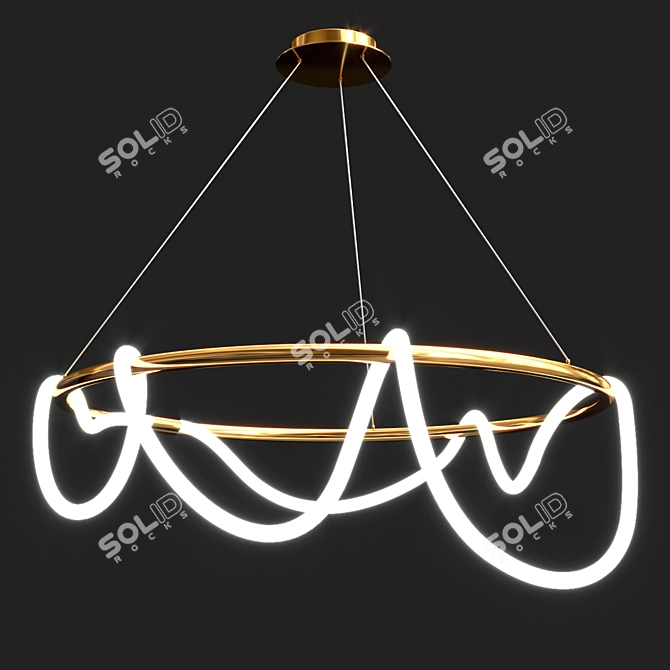 Elegant Illumination: GLORIFY Chandeliers 3D model image 2
