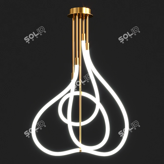 Elegant Illumination: GLORIFY Chandeliers 3D model image 3