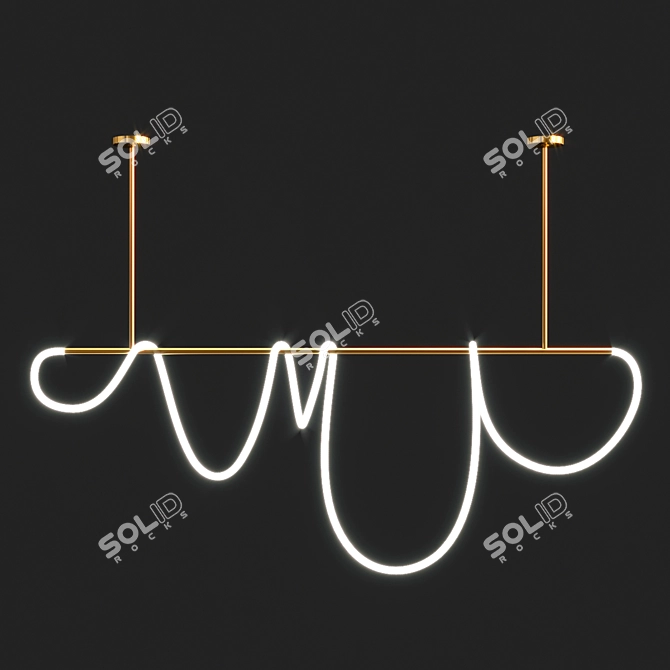 Elegant Illumination: GLORIFY Chandeliers 3D model image 4