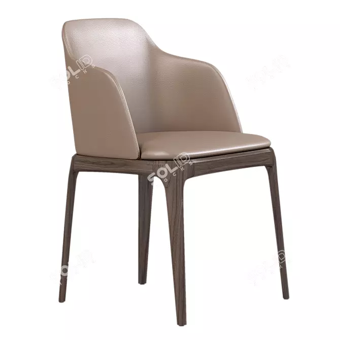 Title: Elegant Poliform Grace Armchair 3D model image 6