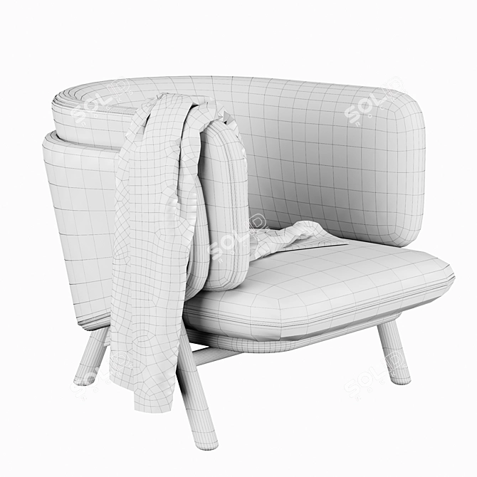 Stanley Classic Armchair - Timeless Design 3D model image 3
