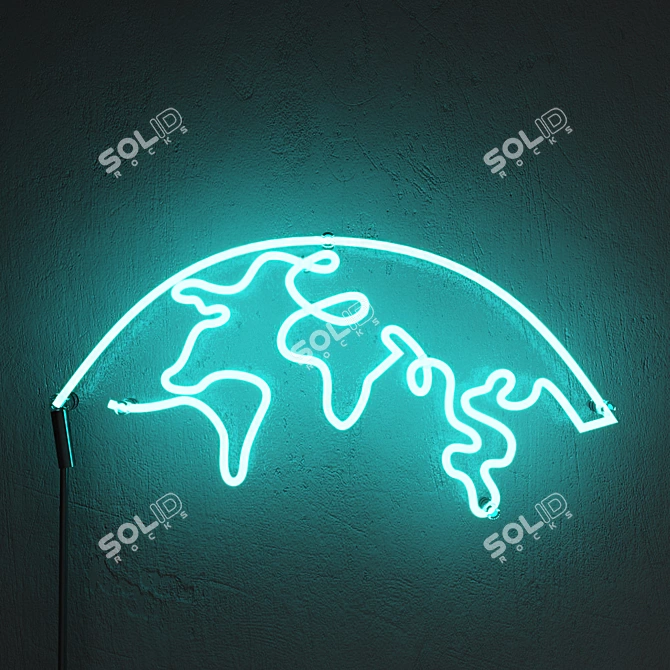 GlowLights: Vibrant Neon Set 3D model image 2