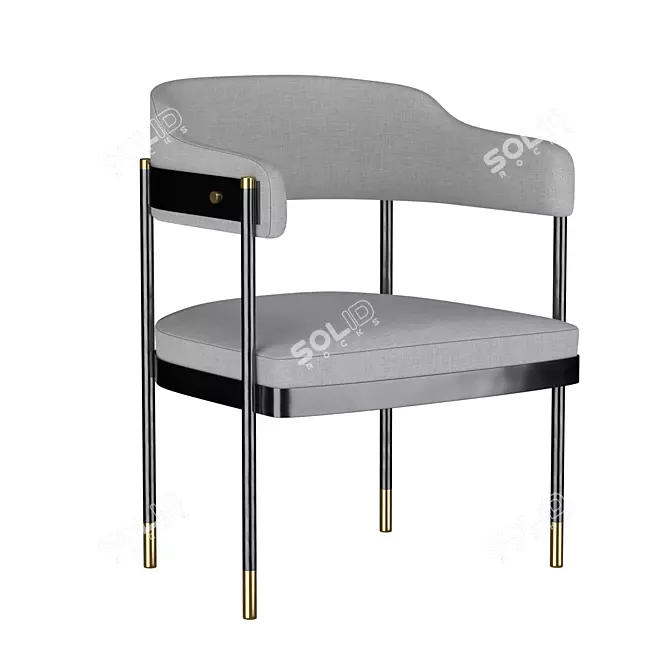 Dale Dining Chair: Elegant and Timeless 3D model image 1