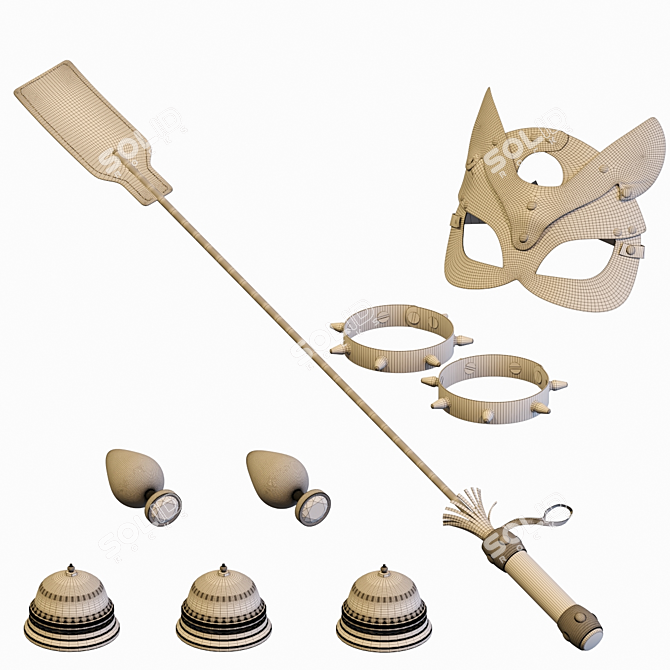 Seductive Fantasy Accessory Set 3D model image 5