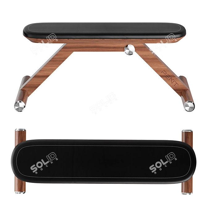 Elite Bench: PENT. Luxury Fitness 3D model image 4