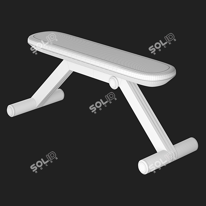 Elite Bench: PENT. Luxury Fitness 3D model image 5