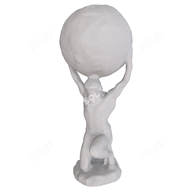 Spherical Man Statue 3D model image 7