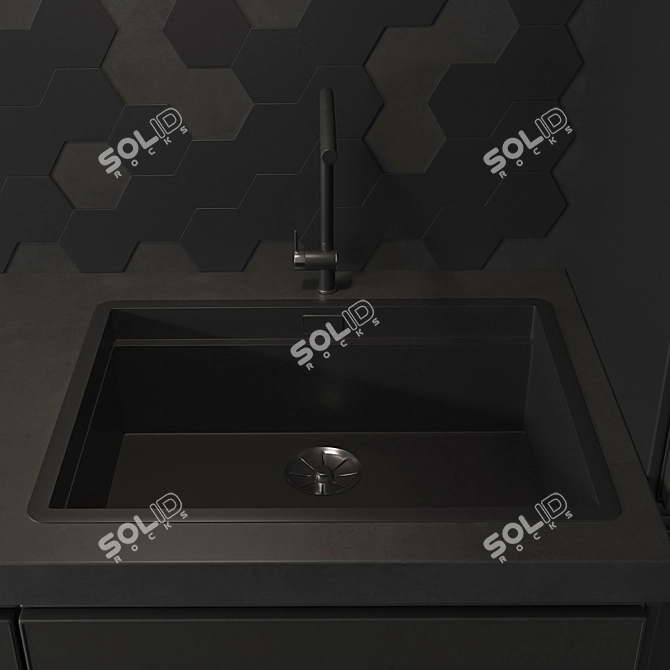 Modern Kitchen Collection 3D model image 4