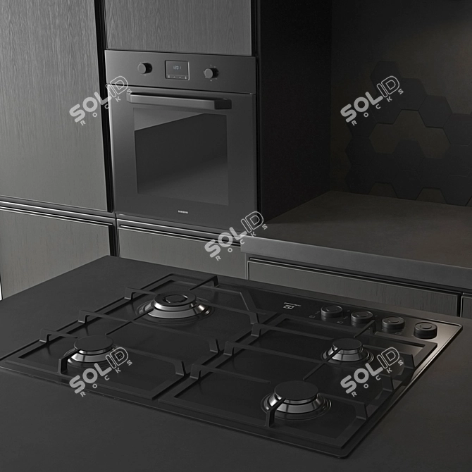 Modern Kitchen Collection 3D model image 5