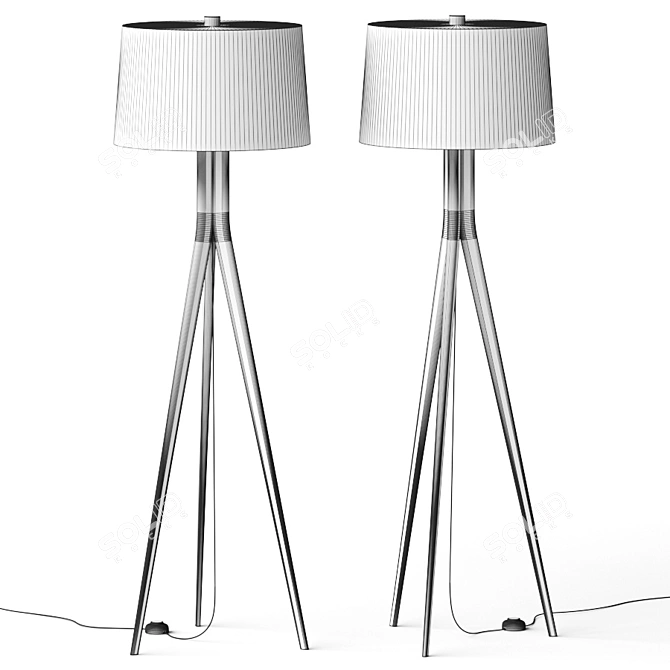 Modern Lane Floor Lamp | Sleek Design & Versatile Lighting 3D model image 2