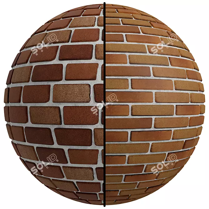 Vintage Brick Texture | PBR | 4K 3D model image 1