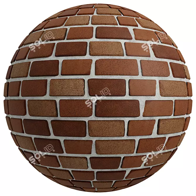 Vintage Brick Texture | PBR | 4K 3D model image 3