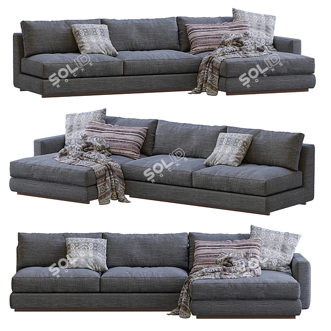 Minimalist Ferlea Sofa (2013) 3D model image 3