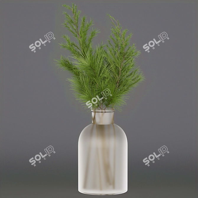 Indoor Pine Flower Bouquet - Collection 268 3D model image 4