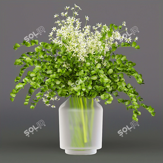 Indoor Pine Flower Bouquet - Collection 268 3D model image 6