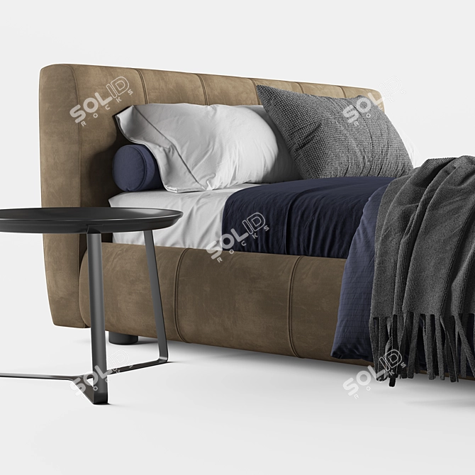 Bend Bed: Sleek and Comfortable 3D model image 4