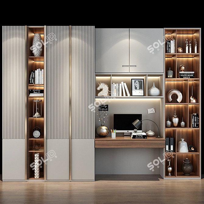 Elegant Storage Solution for Home 3D model image 1