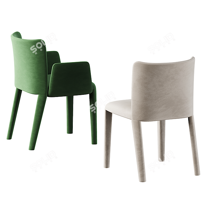  Potocco Lars 2014 Dining Chair 3D model image 4