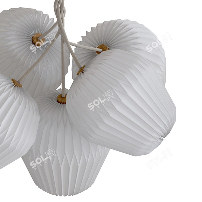 Elegant Bouquet Pendant, Le Klint 3D model image 3