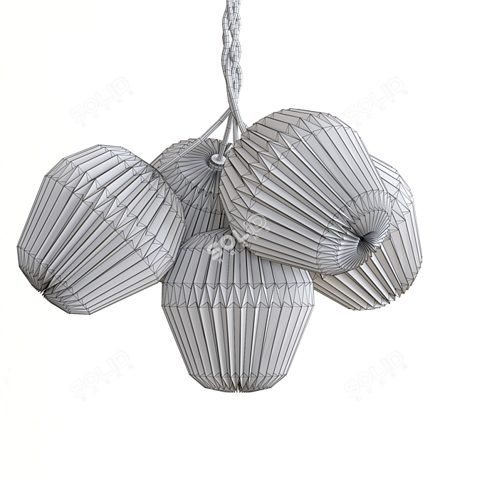 Elegant Bouquet Pendant, Le Klint 3D model image 4