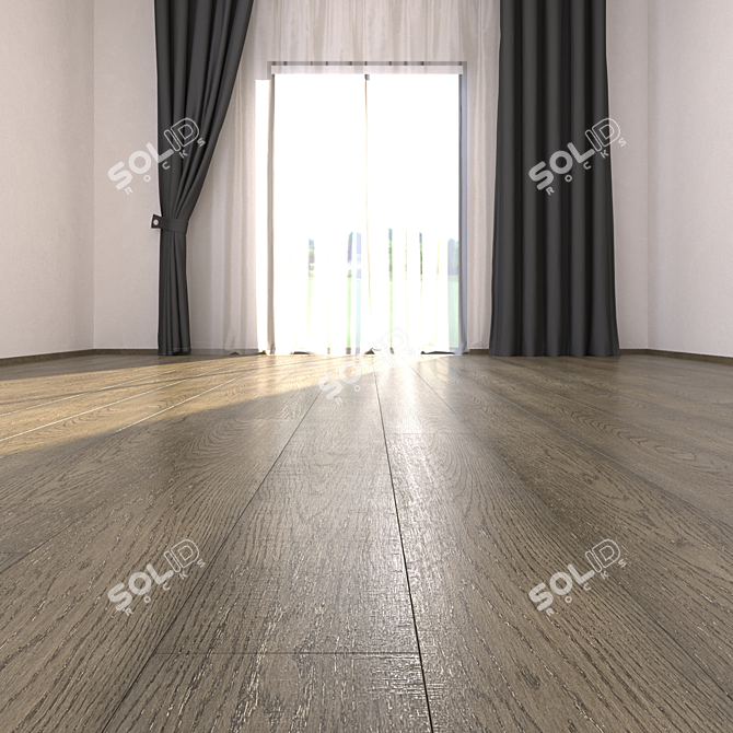 Tamarindo Parquet Floor: HD Textures & Multiple Materials 3D model image 2