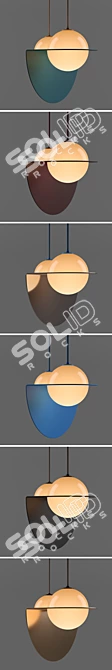 Stylish Pendant Lamp Laurent 01 3D model image 2