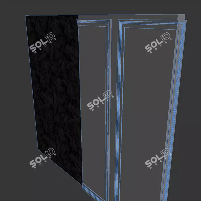 Stone Textured Decor Wall Panel 3D model image 5