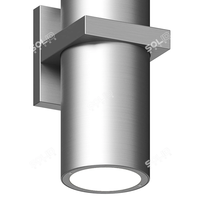 Sleek Minimalist Wall Light 3D model image 3