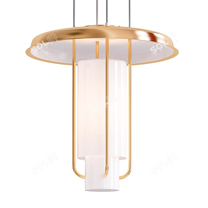 Modern T-825 Ceiling Lamp 3D model image 1