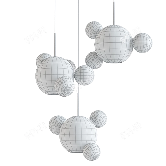 Coombes Smoky V-Ray Chandelier 3D model image 2