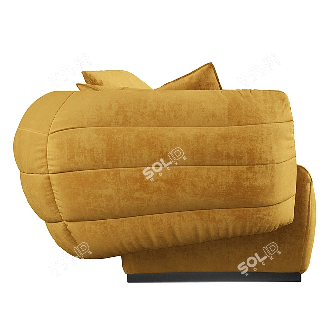 Tactile Sofa: Customizable Color 3D model image 5