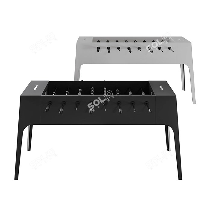 Premium Plywood Foosball Table 3D model image 3
