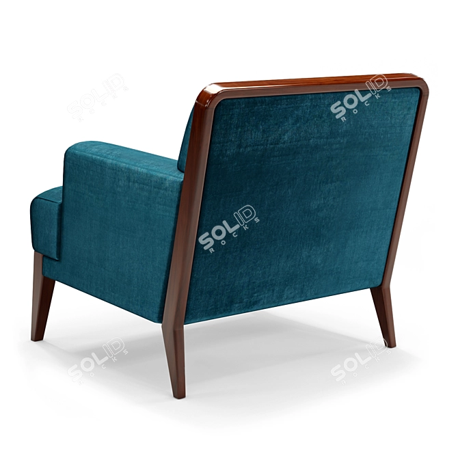 Refined Brompton Lounge Chair: Ultimate Comfort 3D model image 9