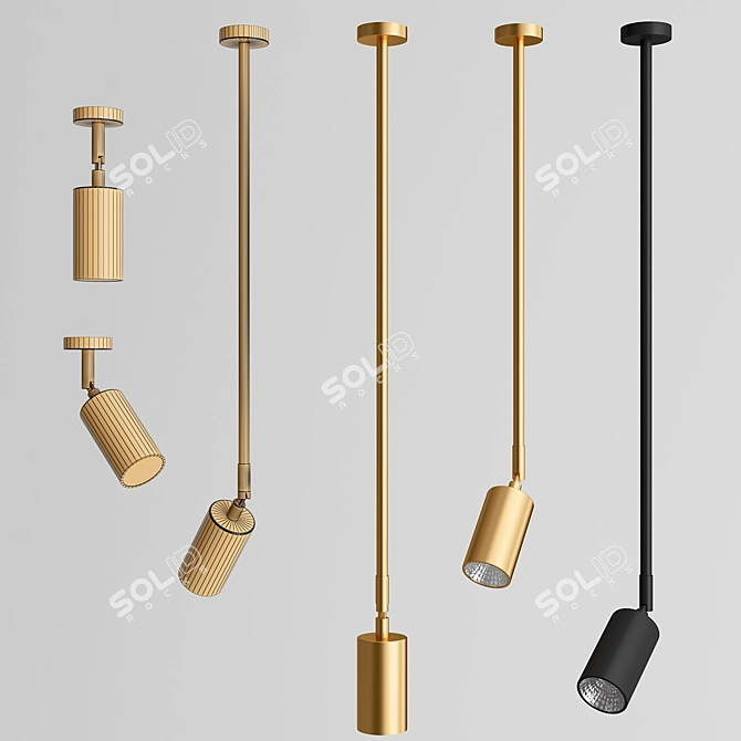 LINO B: Sleek Design Lamps 3D model image 2