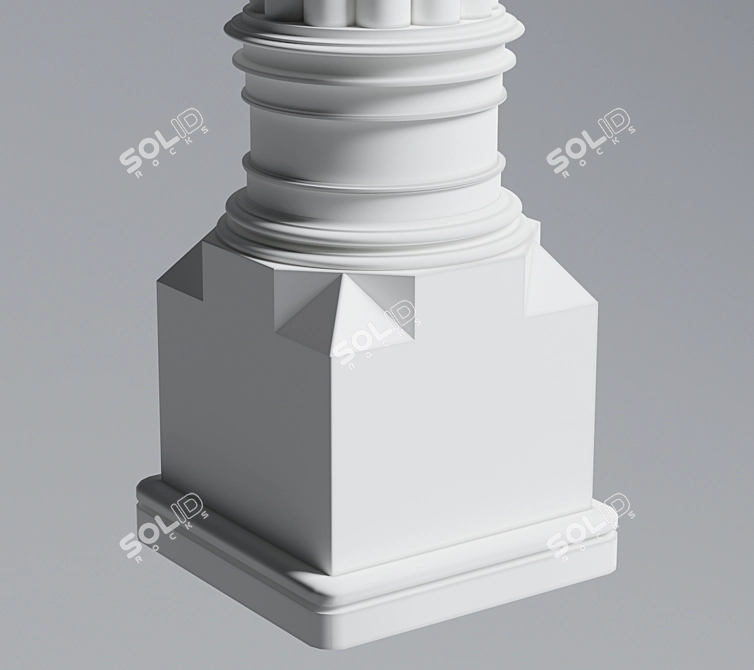 Sleek Column Sculpture 3D model image 3